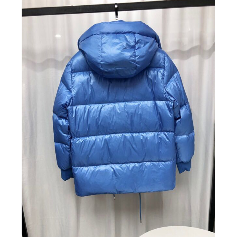 Moncler Lamentin Short Down Jacket In Blue - EUR FASHION