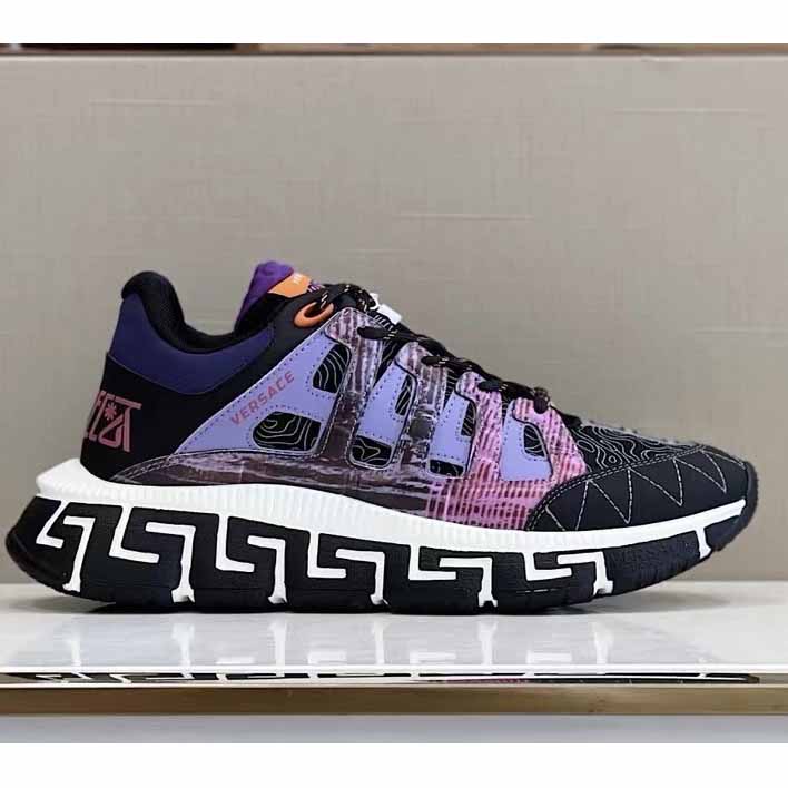 Versace Trigreca Sneakers Purple - EUR FASHION
