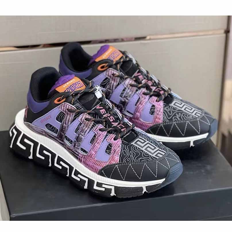 Versace Trigreca Sneakers Purple - EUR FASHION