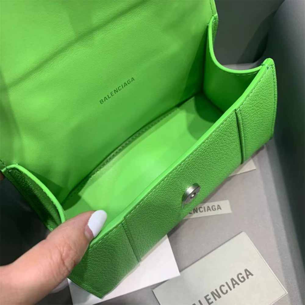 [50% Discount]Balenciaga Hourglass Top Handle Bag In Green - EUR FASHION
