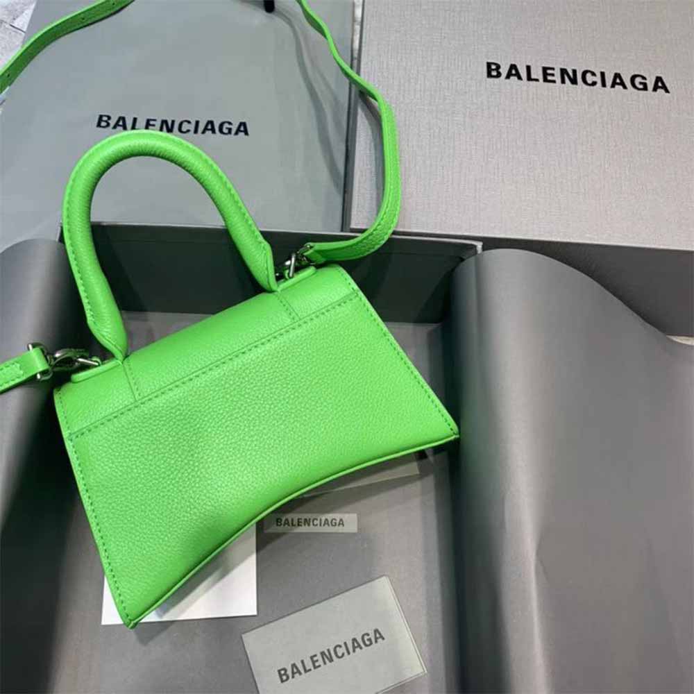 [50% Discount]Balenciaga Hourglass Top Handle Bag In Green - EUR FASHION