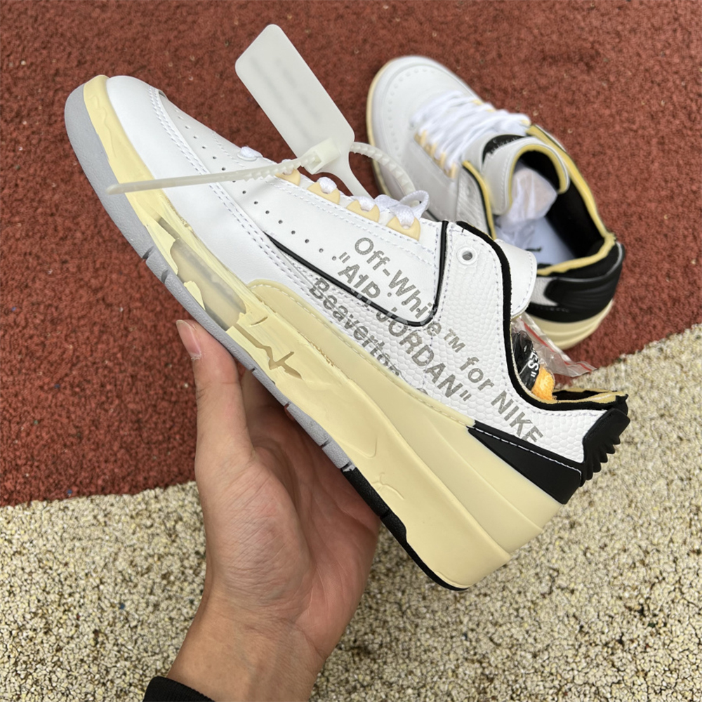 Jordan Offwhite X AJ2 Low “White/Black” Sneakers - EUR FASHION