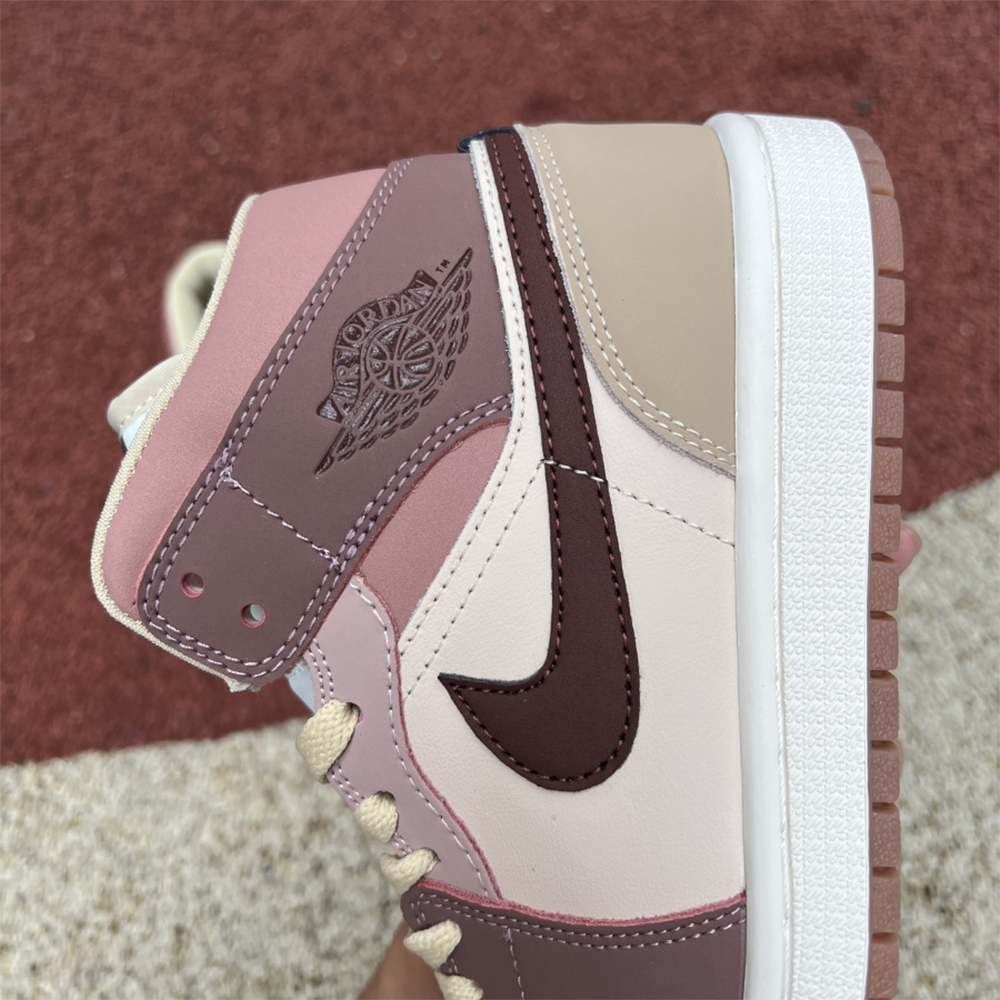 Jordan AJ1 Mid Dusty Pink Sneaker - EUR FASHION