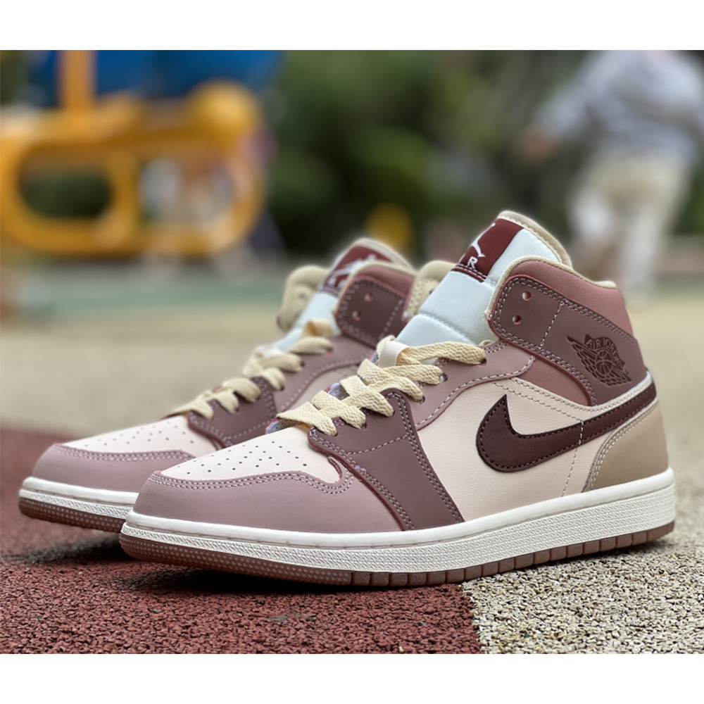 Jordan AJ1 Mid Dusty Pink Sneaker - EUR FASHION