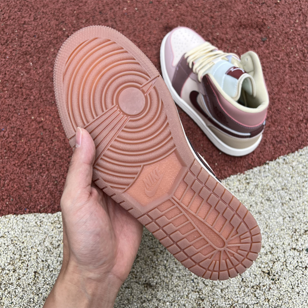 Jordan AJ1 Mid Dusty Pink Sneaker - EUR FASHION