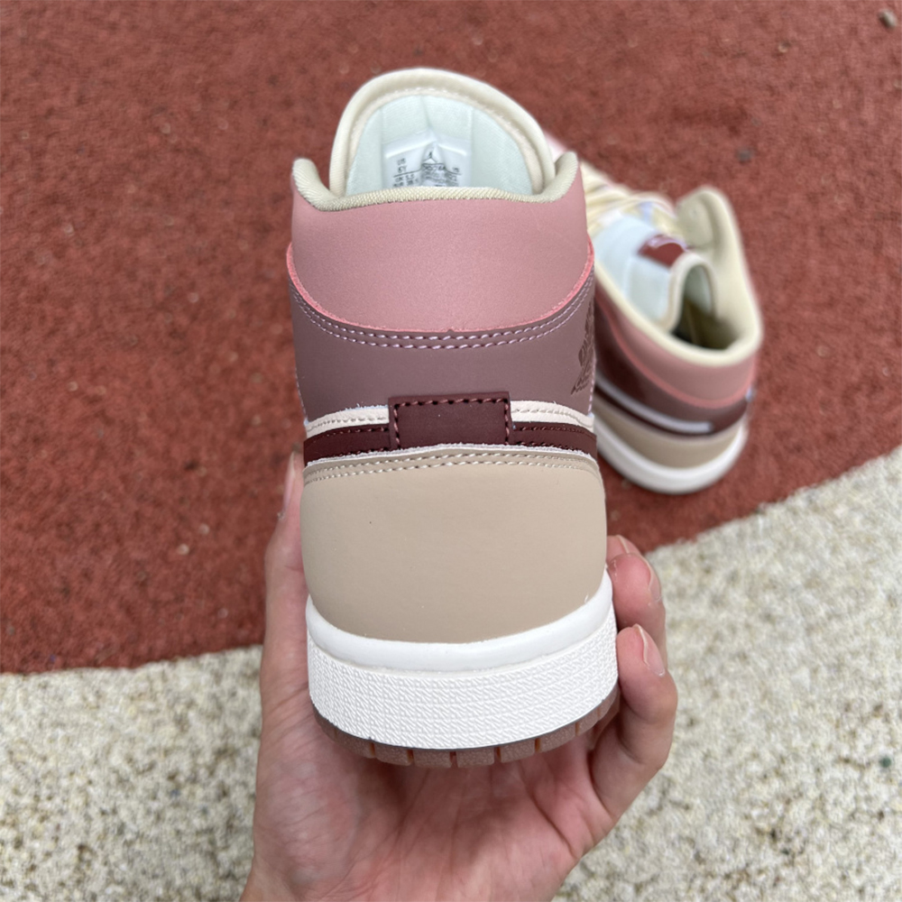 Jordan AJ1 Mid Dusty Pink Sneaker - EUR FASHION