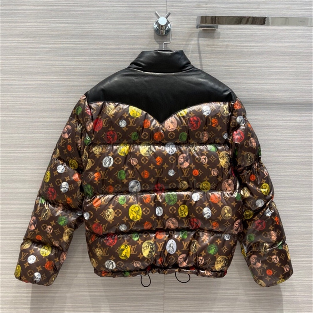 Louis Vuitton Monogram Leather Short Down Jacket  - EUR FASHION