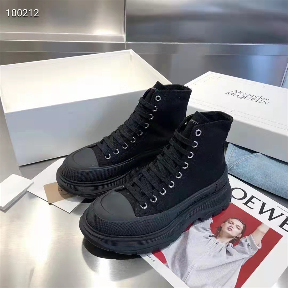 Alexander Mqueen  Black High Top Sneakers - EUR FASHION