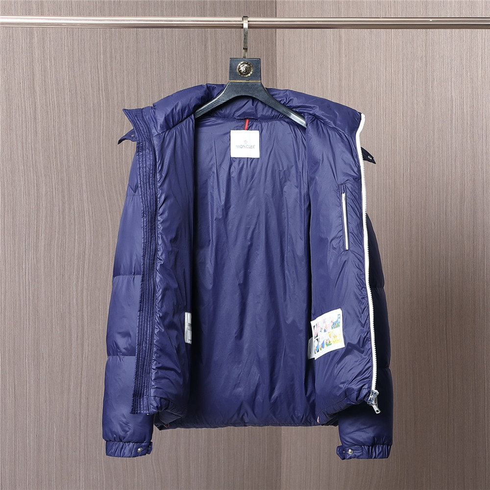 Moncler Montbeliard Short Down Jacket(Blue) - EUR FASHION