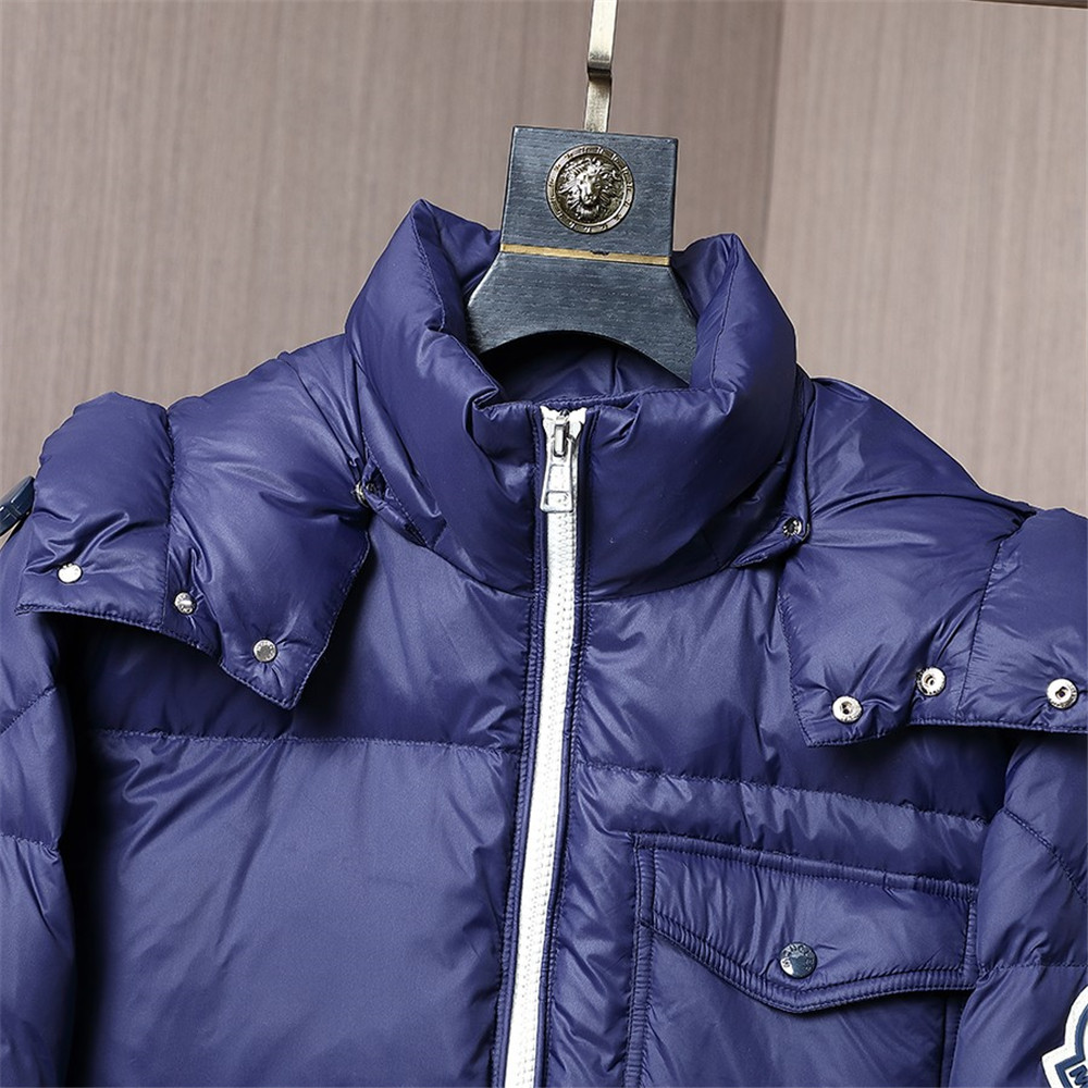 Moncler Montbeliard Short Down Jacket(Blue) - EUR FASHION