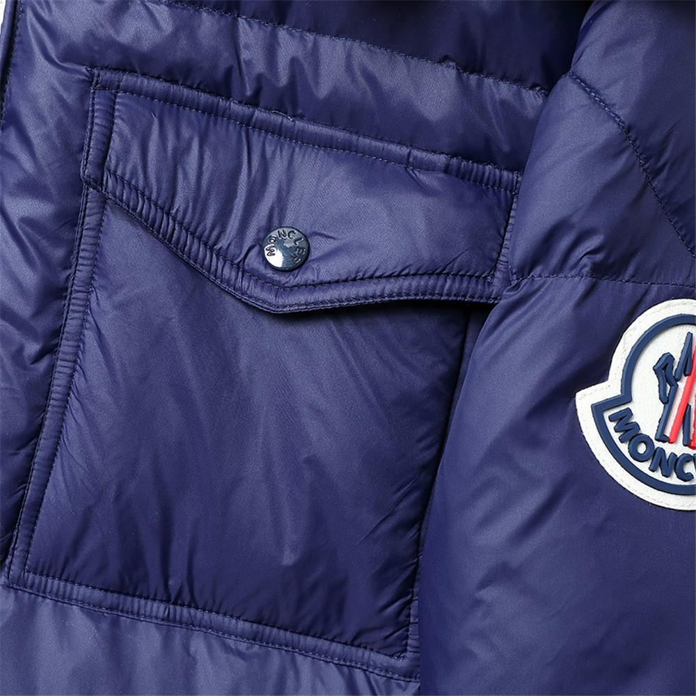 Moncler Montbeliard Short Down Jacket(Blue) - EUR FASHION