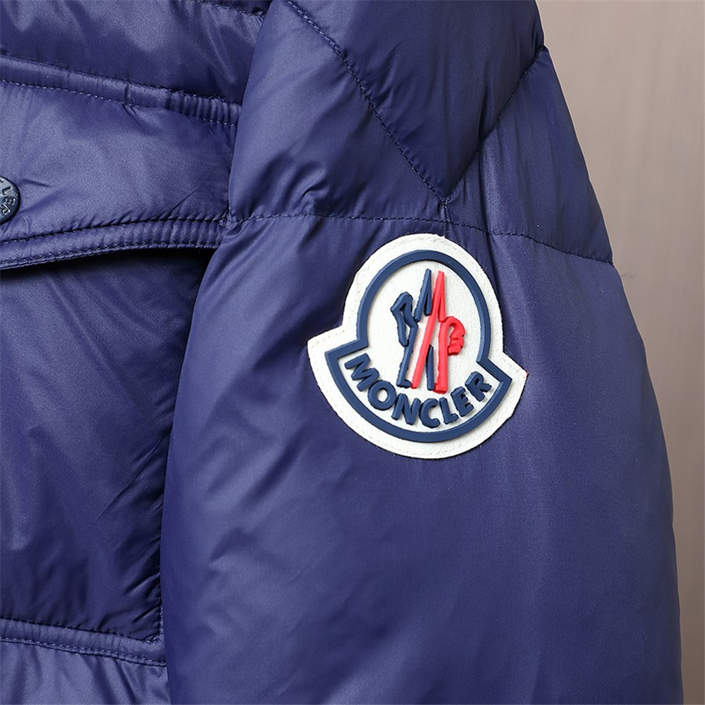 Moncler Montbeliard Short Down Jacket(Blue) - EUR FASHION