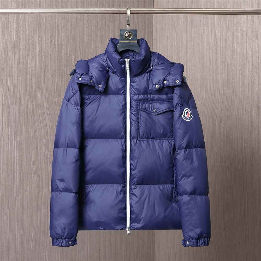 Moncler Montbeliard Short Down Jacket(Blue) - EUR FASHION