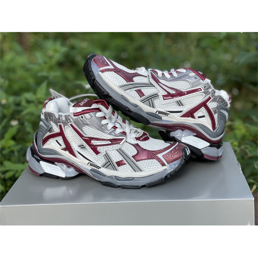 Balenciaga Runner Sneaker In Burgundy - EUR FASHION