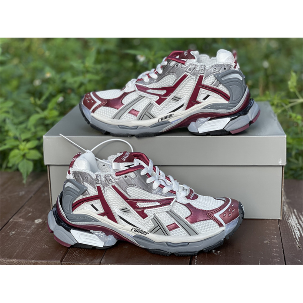 Balenciaga Runner Sneaker In Burgundy - EUR FASHION