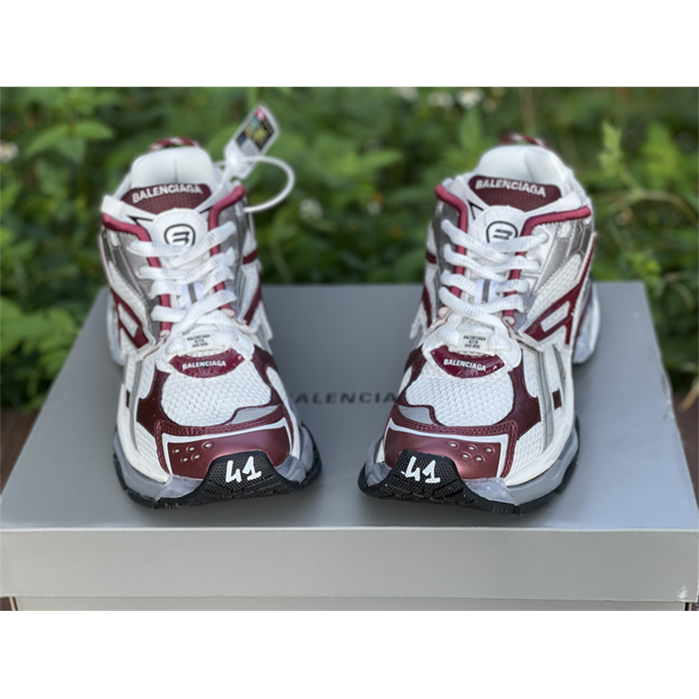 Balenciaga Runner Sneaker In Burgundy - EUR FASHION