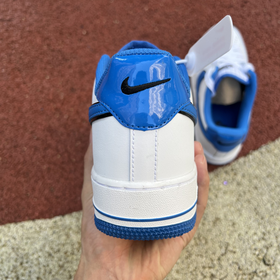 Nike Low Sneaker Air Force 1 '07 LV8 White Blue  - EUR FASHION