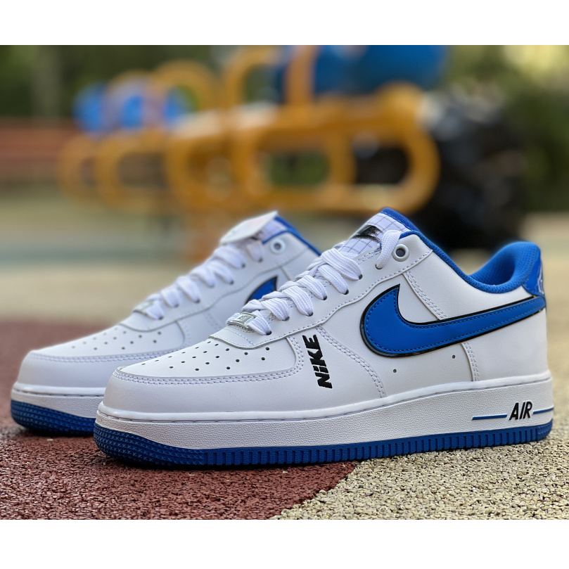 Nike Low Sneaker Air Force 1 '07 LV8 White Blue  - EUR FASHION