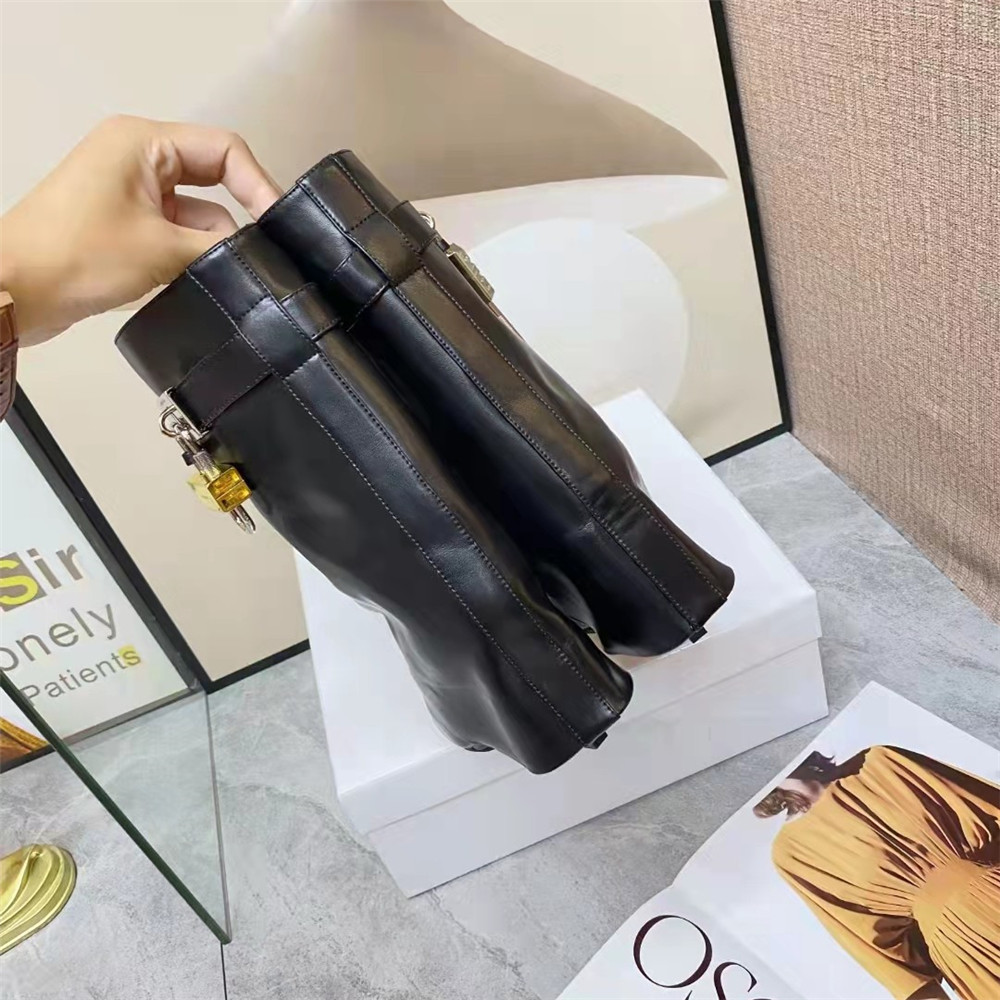 Givenchy Shark Lock Pant Boots In Leather - EUR FASHION