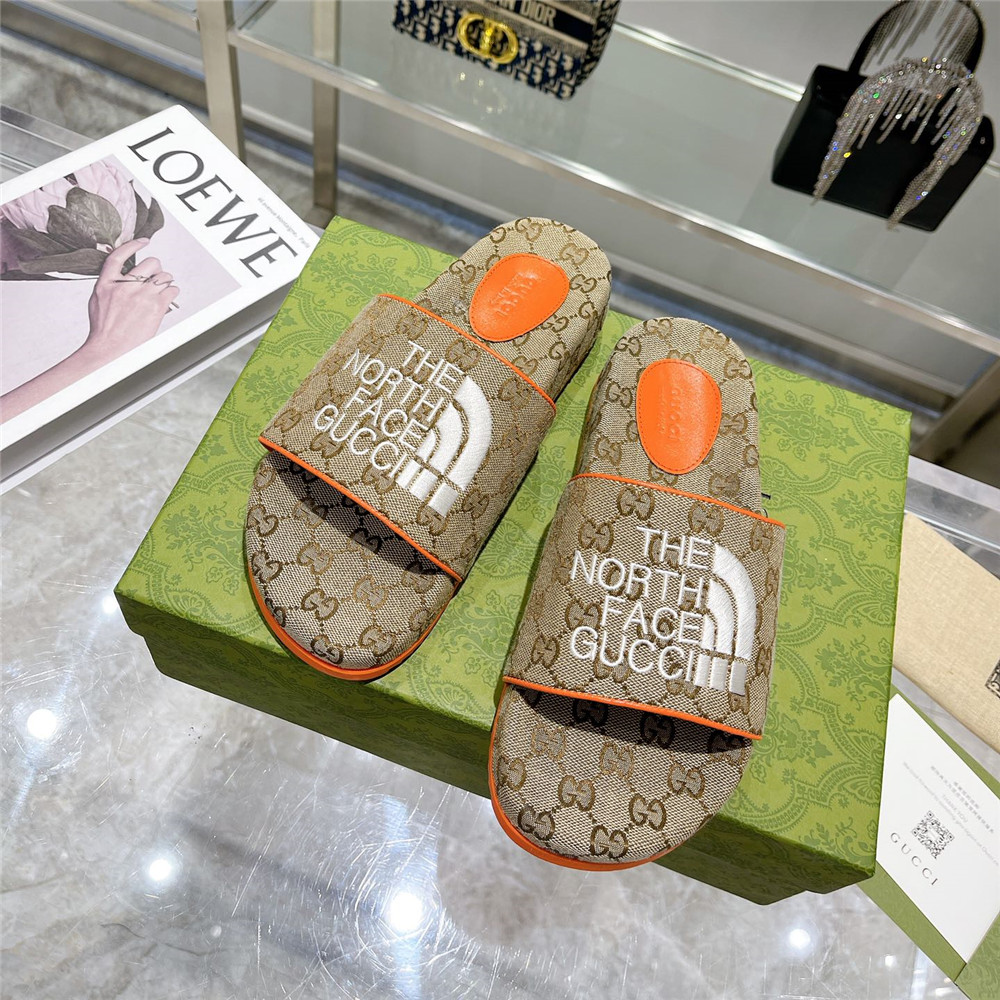 Gucci Men's The North Face x Gucci GG Slide - EUR FASHION