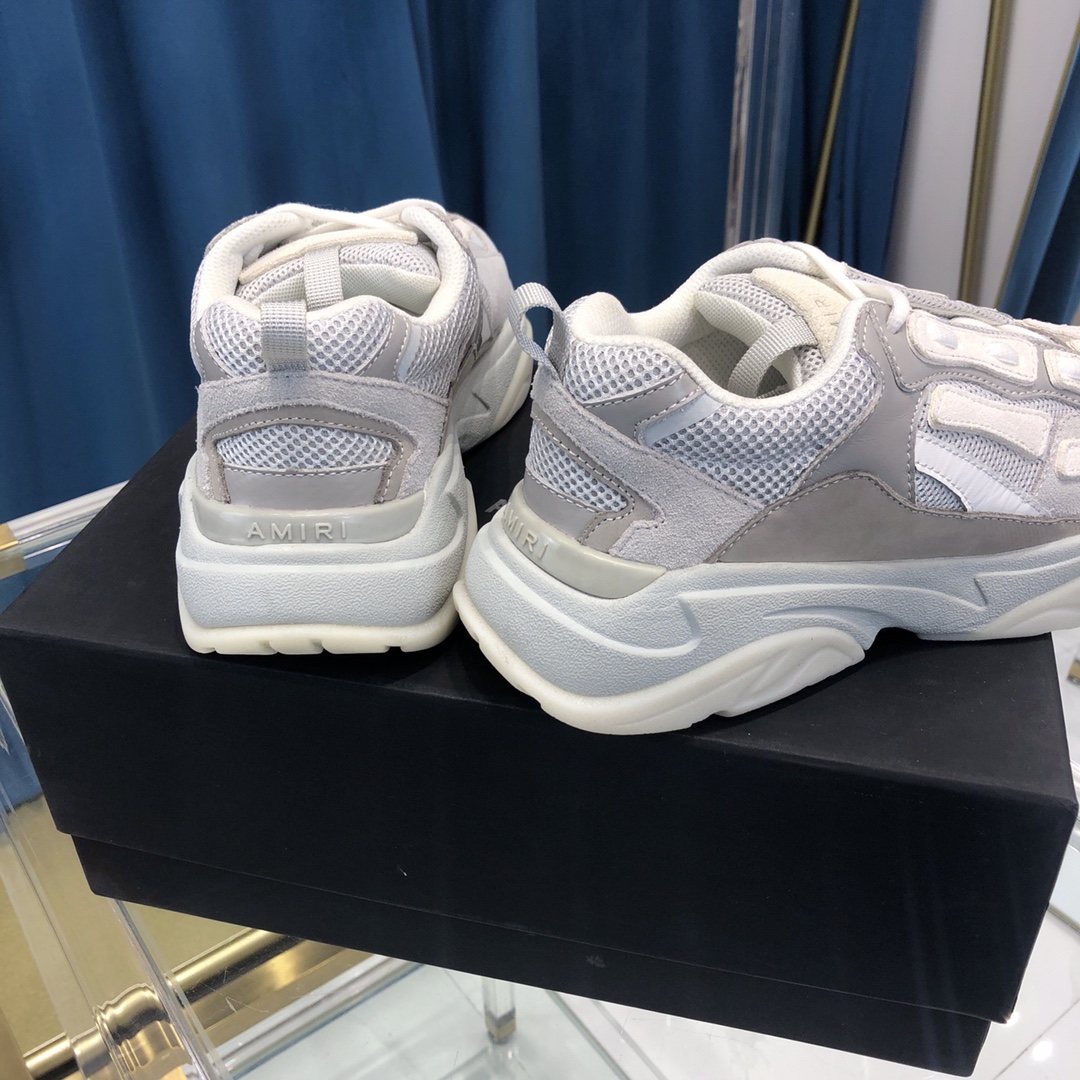 Amiri Bone Runner White & Silver - EUR FASHION