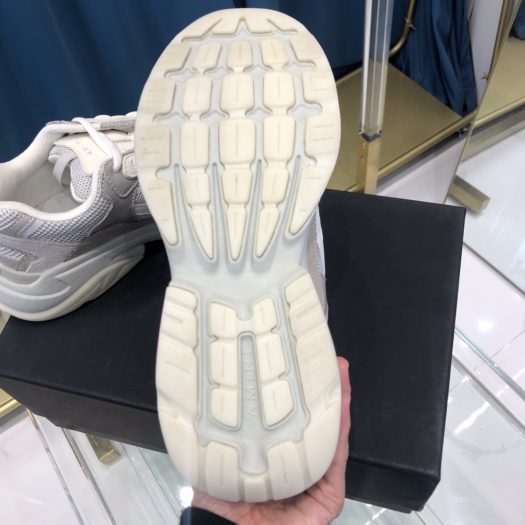 Amiri Bone Runner White & Silver - EUR FASHION