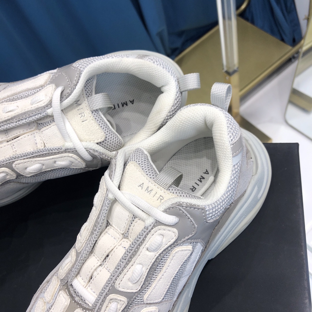 Amiri Bone Runner White & Silver - EUR FASHION