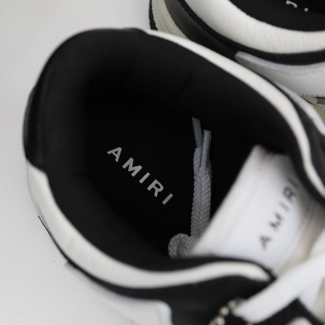Amiri Skel-Top Low Sneaker White/Black - EUR FASHION