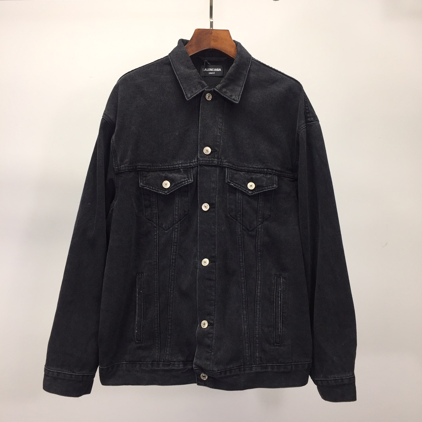  Balenciaga Spray Paint Logo Denim Jacket - EUR FASHION