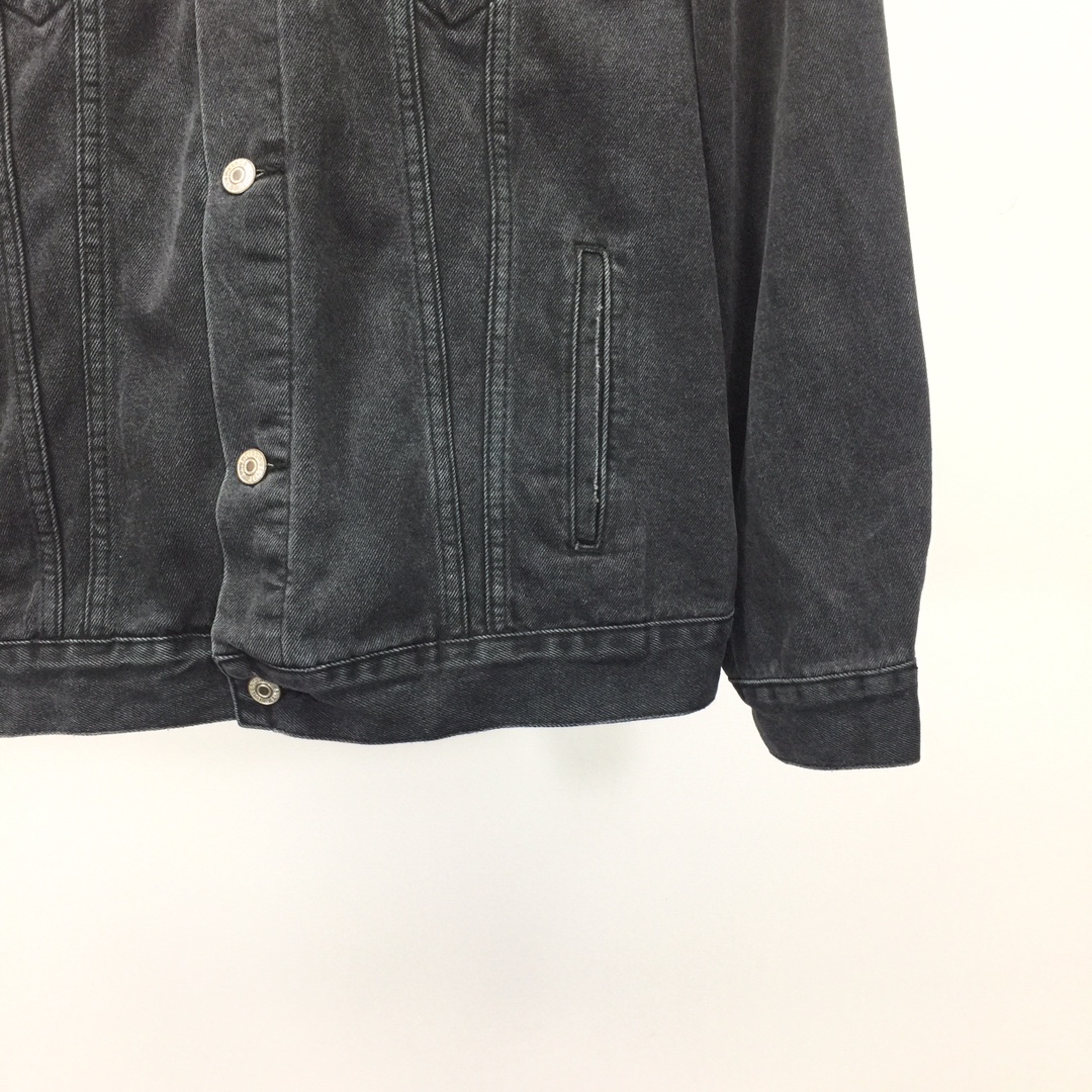  Balenciaga Spray Paint Logo Denim Jacket - EUR FASHION