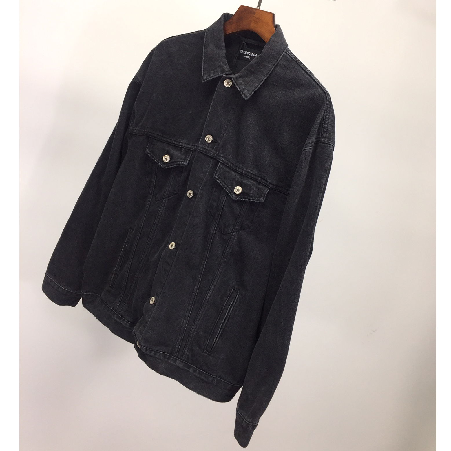  Balenciaga Spray Paint Logo Denim Jacket - EUR FASHION