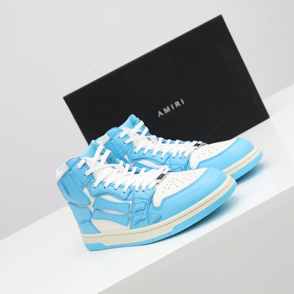 Amiri Skel-Top Hi Sneaker Blue/White - EUR FASHION