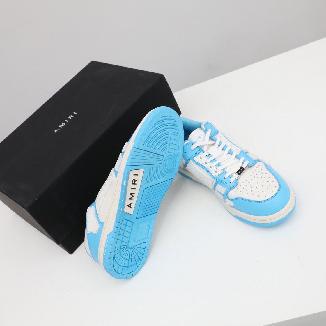 Amiri Skel-Top Low Sneaker Blue/White - EUR FASHION