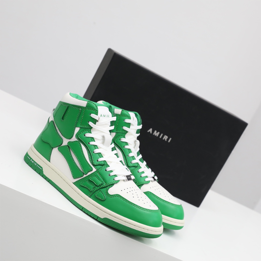 Amiri Skel-Top Hi Sneaker Green/White - EUR FASHION