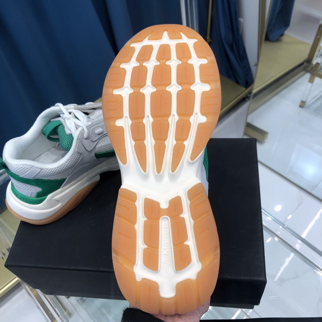 Amiri Bone Runner White & Green - EUR FASHION