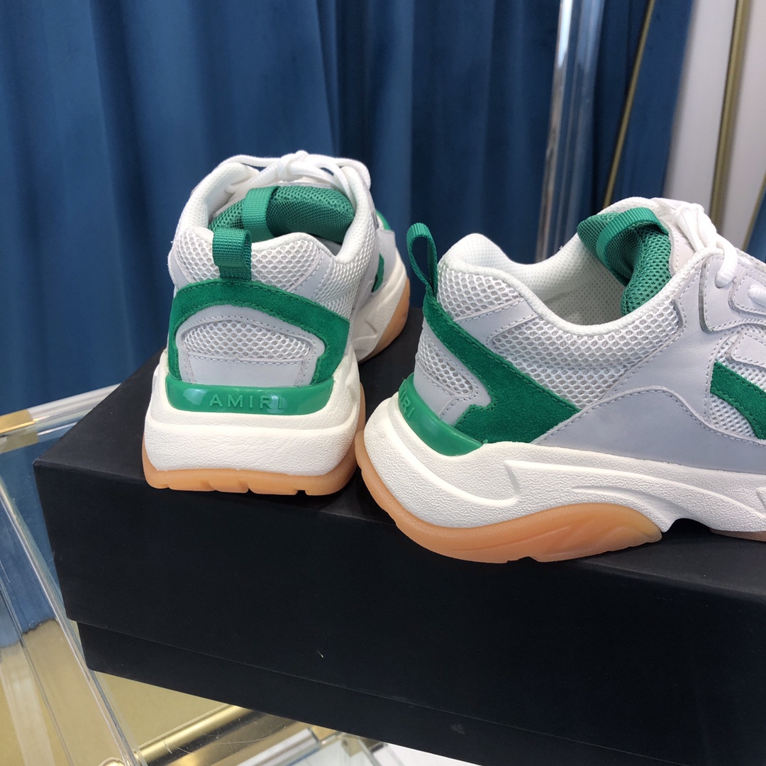 Amiri Bone Runner White & Green - EUR FASHION