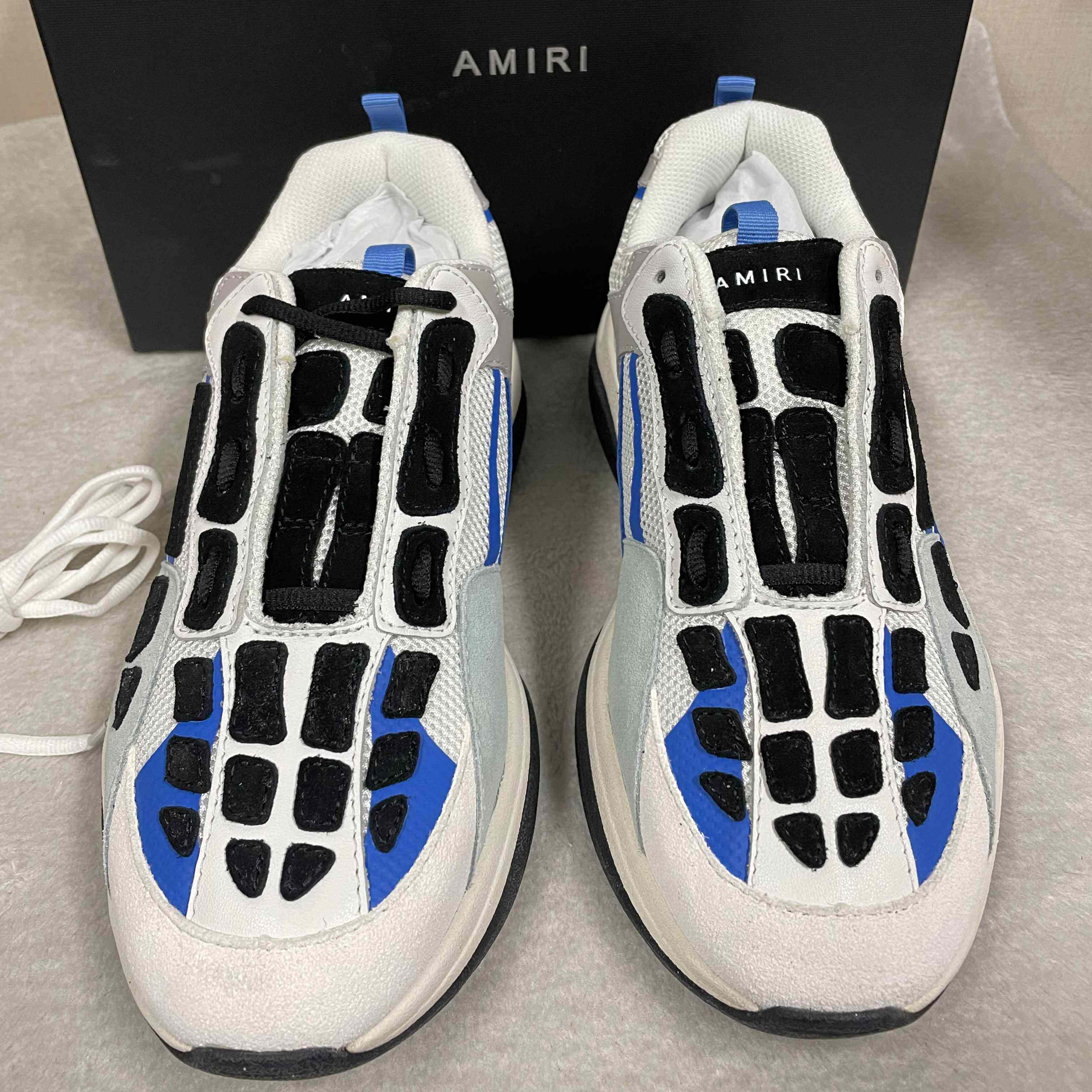 Amiri Bone Runner White & Blue - EUR FASHION