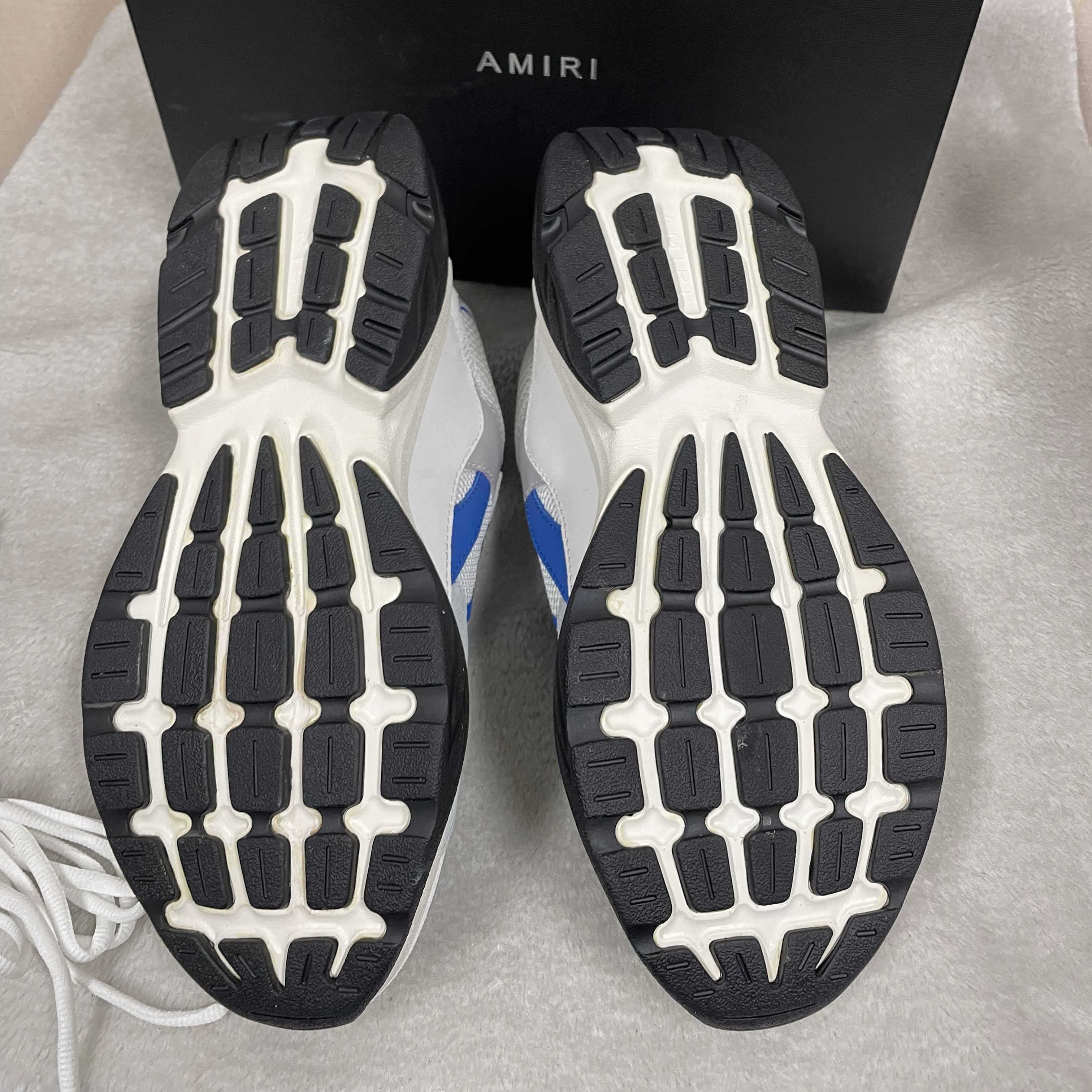 Amiri Bone Runner White & Blue - EUR FASHION