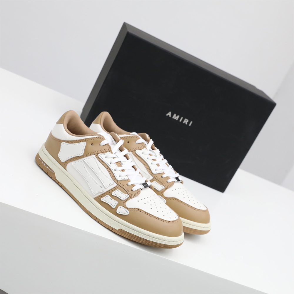 Amiri Skel-Top Low Sneaker Brown/White - EUR FASHION