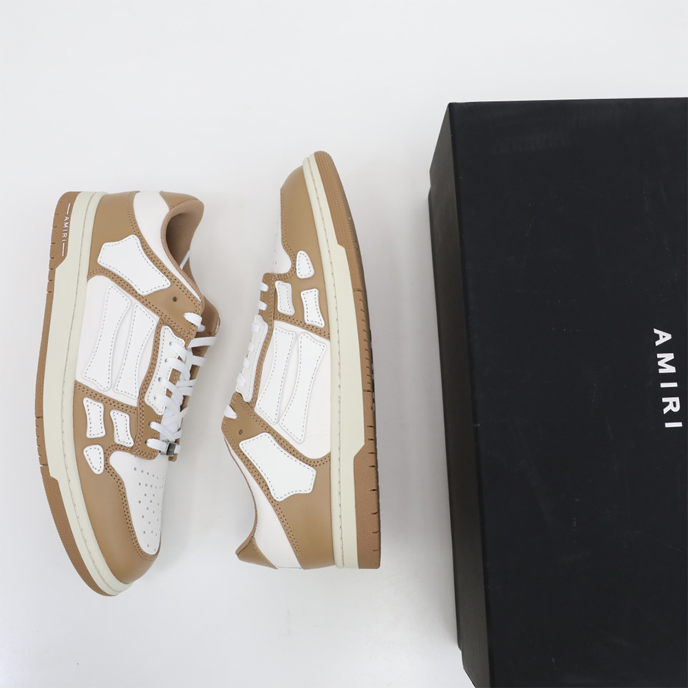 Amiri Skel-Top Low Sneaker Brown/White - EUR FASHION