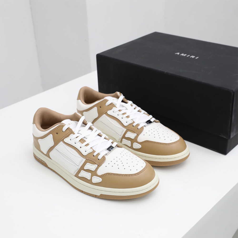 Amiri Skel-Top Low Sneaker Brown/White - EUR FASHION