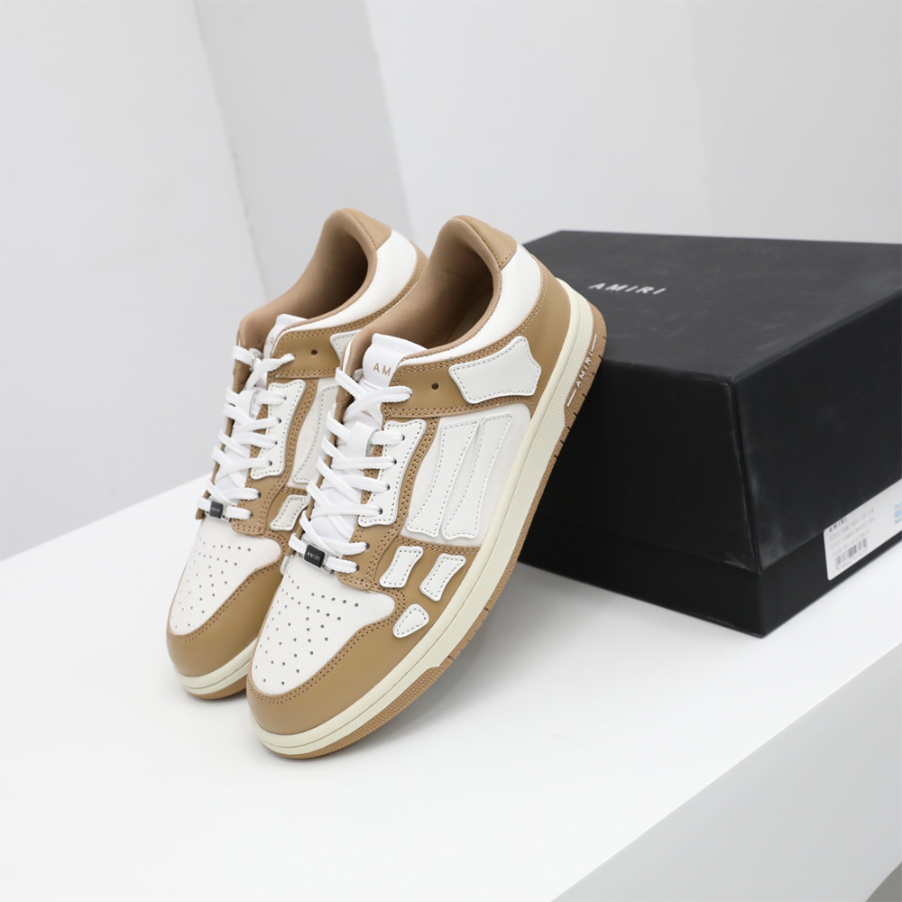 Amiri Skel-Top Low Sneaker Brown/White - EUR FASHION