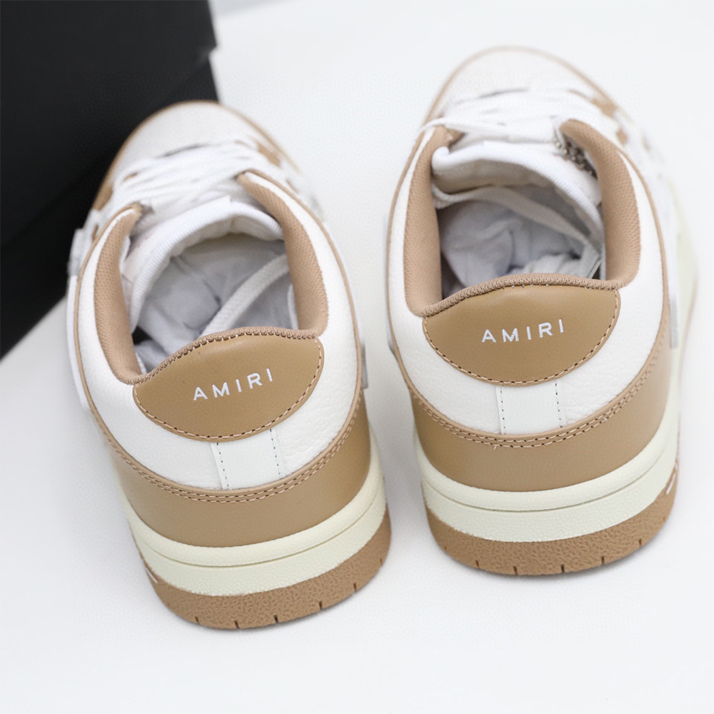 Amiri Skel-Top Low Sneaker Brown/White - EUR FASHION