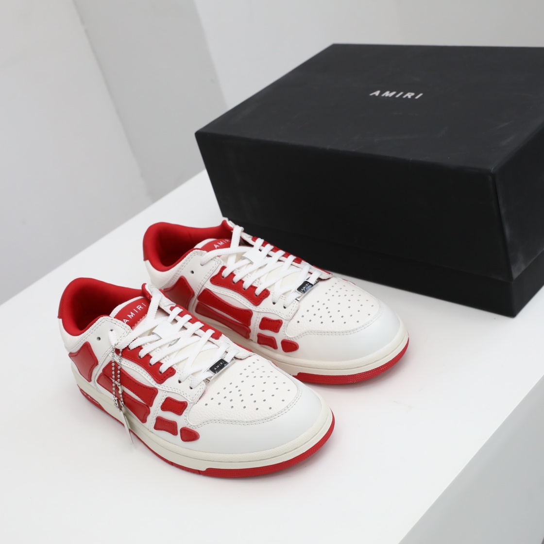 Amiri Skel-Top Low Sneaker Red/White - EUR FASHION