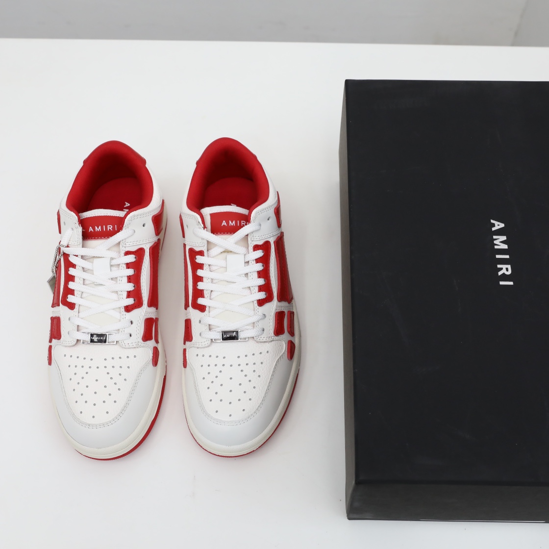 Amiri Skel-Top Low Sneaker Red/White - EUR FASHION