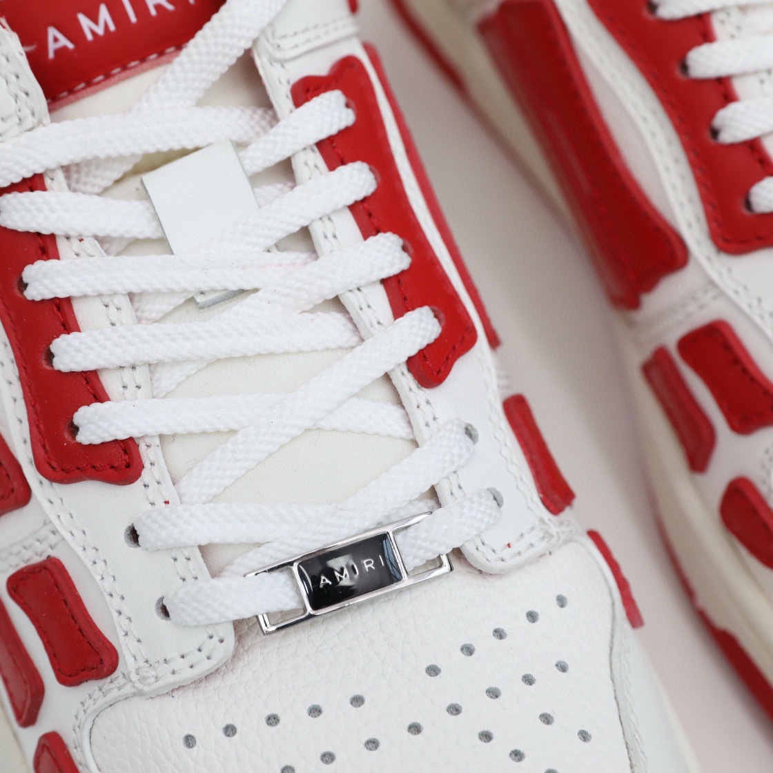 Amiri Skel-Top Low Sneaker Red/White - EUR FASHION