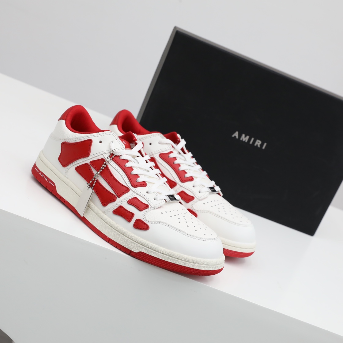 Amiri Skel-Top Low Sneaker Red/White - EUR FASHION