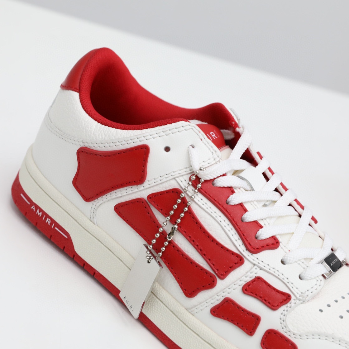 Amiri Skel-Top Low Sneaker Red/White - EUR FASHION