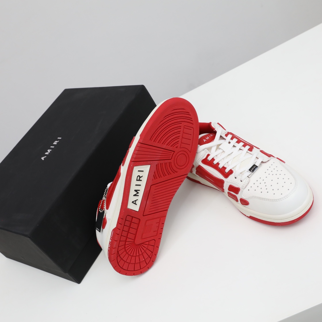 Amiri Skel-Top Low Sneaker Red/White - EUR FASHION