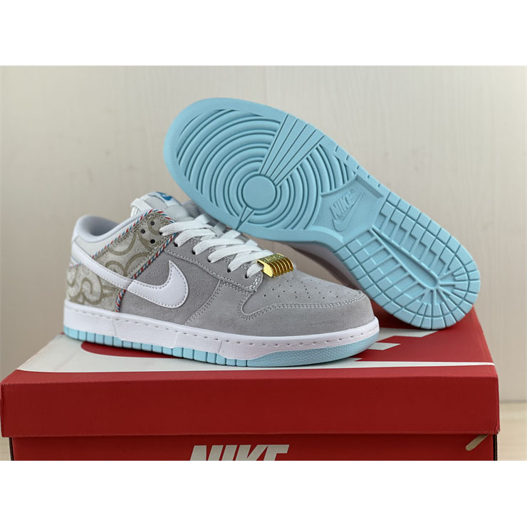 Nike Dunk Low “White Barber Shop” Sneaker  DH7614-500 - EUR FASHION